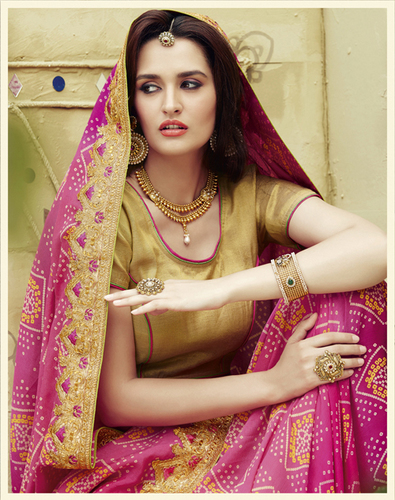 Beautiful Bandhani Saree