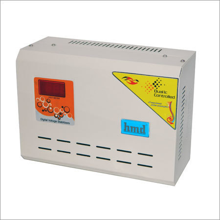 Voltage Stabilizer For AC - Powder Coated Chassis, 4KVA, Dual IC Control | Voltage Regulation, Overload Protection, Compact Design