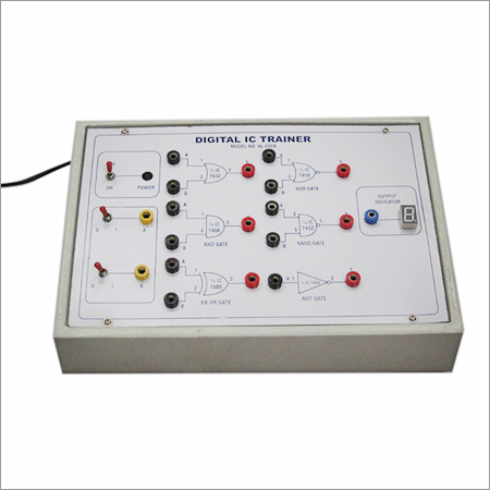 Digital IC Trainer - Quality Assured Materials, Rust Proof Surface | User-Friendly Design, Precise Working, Solderless Experiments