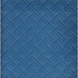 Chequered Ocean Blue Vinyl Flooring