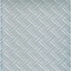 Chequered Pearl White Vinyl Flooring