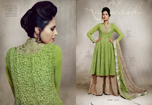 Embroidered Work Designer Palazzo Salwar Suit