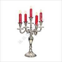 Plating 5 Arms Metal Candelabra