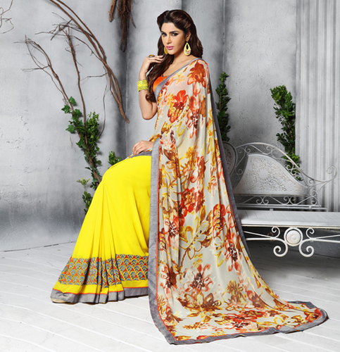 Floral Printed Saree