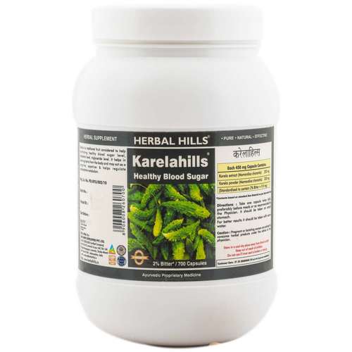 Tablets Ayurvedic Medicine For Diabetes - Blood Sugar Control - Karela 700 Capsule