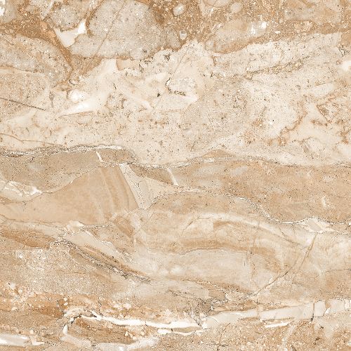 Glossy Ceramic Tiles - Ceramic, 600x600 mm, Beige | Durable, Scratch Resistant, Breakage Resistant, Polished Surface