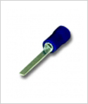 Flat Pin Double Grip with Insulated - Metal & Plastic 25mm Blue, PVC Insulation, Secure Double Grip