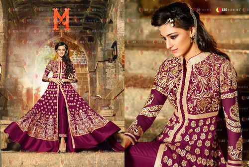 Georgette Embroidered Work Anarkali Salwar Kameez
