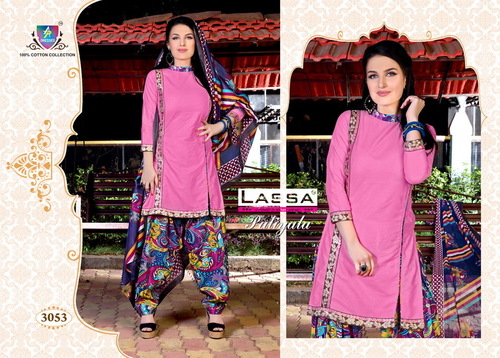 Lassa Patiala Cotton Dress Materials