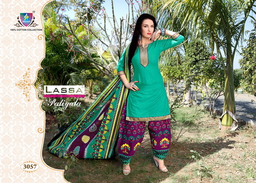Lassa Patiala Cotton Dress Materials