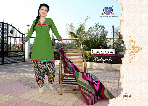 Lassa Patiala Cotton Dress Materials