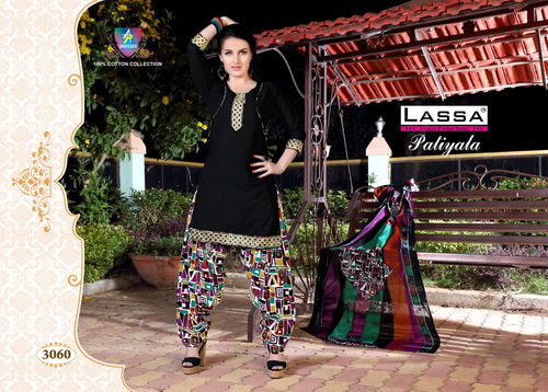 New Patiala Cotton Dress Catalog - Cotton, S-XL, Black | Minimal Embellishment, Comfortable, Stylish Patiala Design