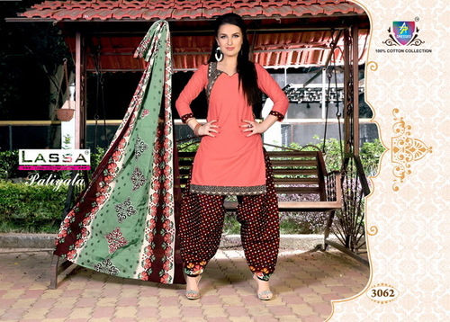 Lassa Patiala Cotton Dress Materials