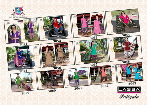 Lassa Patiala Cotton Dress Materials