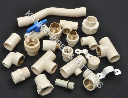 Off White Cpvc Plastic Pipe Fitting