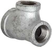 Reducing Union Tee - Galvanized Steel, 1/2"-2", Npt Thread, 150 Psi | Durable, Efficient, Leak Proof, Lightweight, Versatile
