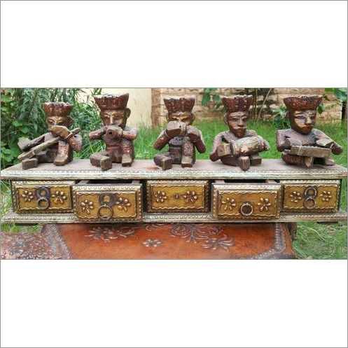 Wooden Musician Figurines