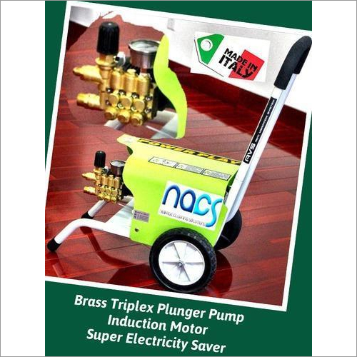High Pressure Car Washer - Brass Triplex Pump, 2000 PSI 130 Bar, Induction Motor, Wheeled, Power Saver