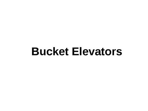 Bucket Elevators