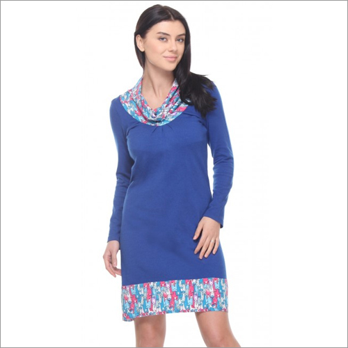 Randolph - Blue Full sleeves Relaxed Fit Dress