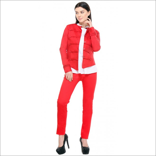 Joel - Red Full sleeves Fitted Jacket