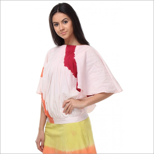 Avel - Off White 3-4th sleeve Relaxed Fit Top