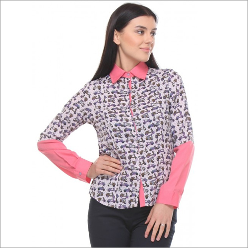 Myra - Scooter print Full sleeves Relaxed Fit Shirt