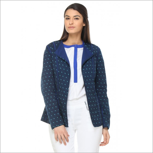 Elliot - Blue Full sleeves Relaxed Fit Jacket