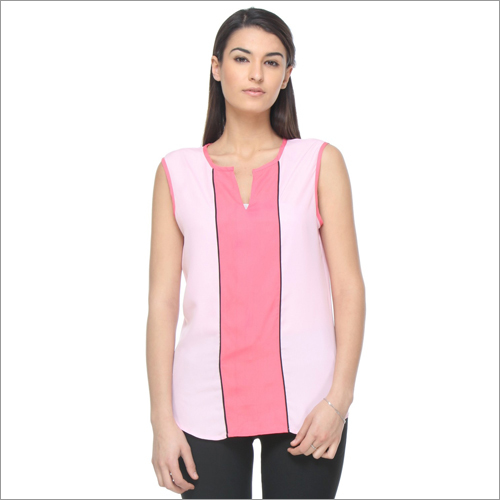 Lia - Pink Sleeveless Relaxed Fit Top