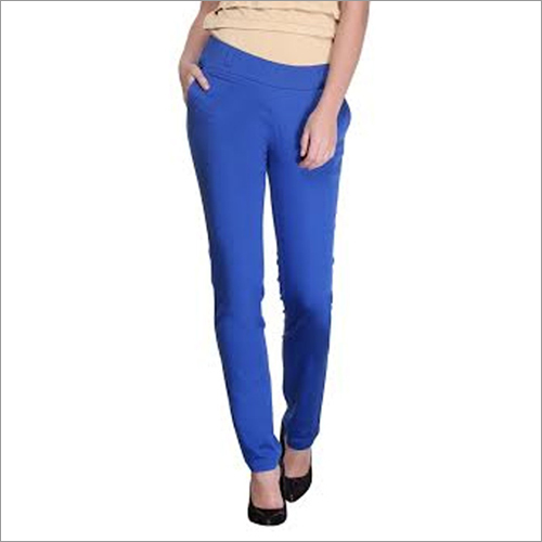 Leora - Electric Blue Slim Fit Trousers