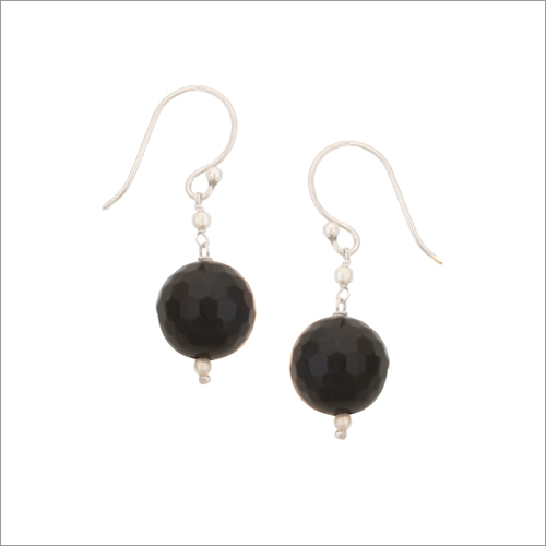 Micron - Sterling Silver 1 Inch Diameter Onyx | Hook Closure Elegant Design Durable Material Comfortable Wear