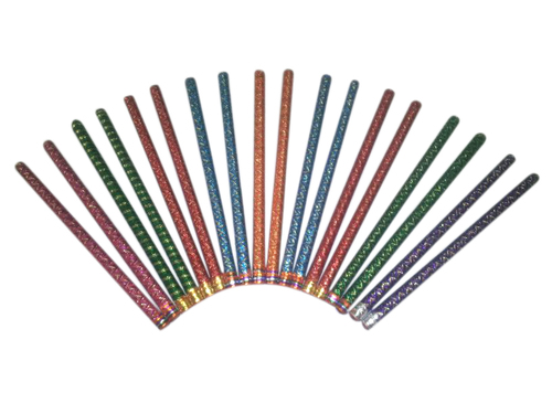 Dandiya Sticks - Wooden Stick, Bandhani Cloth, 14.4 Inch, Multicolored | Lightweight, Durable, Easy Grip, Traditional Design, Fun