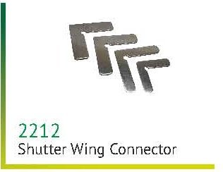 Silver Metal Shutter Wing Connector