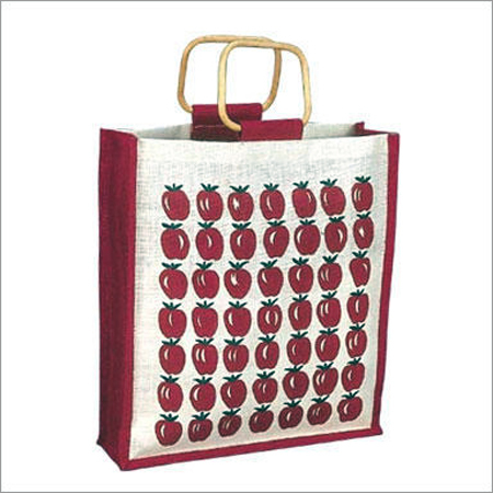Strawberry Printed Jute Bags