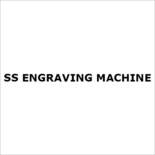 Ss Engraving Machine