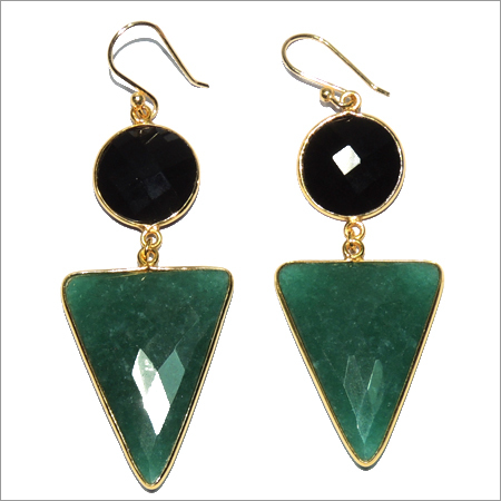 Green Onyx 925 Sterling Silver Earring Jewelry