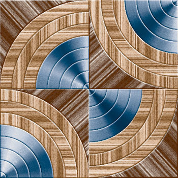 Brown Blue Digital Parking Tiles