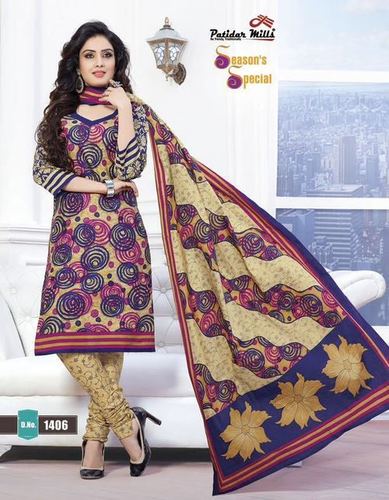 Patidar mills Cotton Printed Dress Material