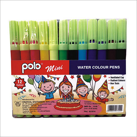 12 Water Colour Pens (Mini)