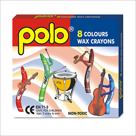Square Wax Crayons 8 Colours