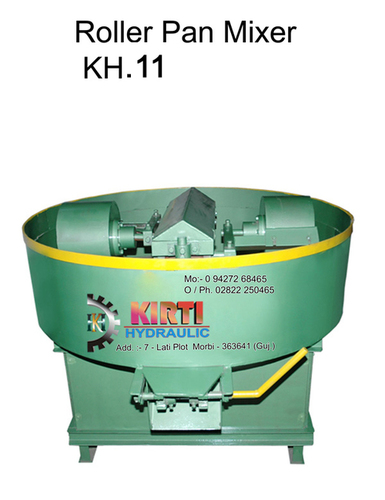 Roller Pan Mixer Machine