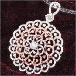 Diamond Studded Gold Pendant
