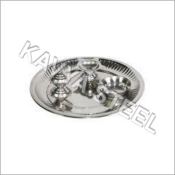 Steel Pooja Plate