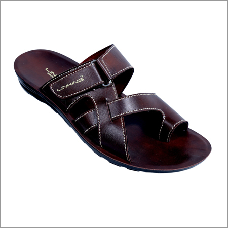Mens Brown PU Sandals