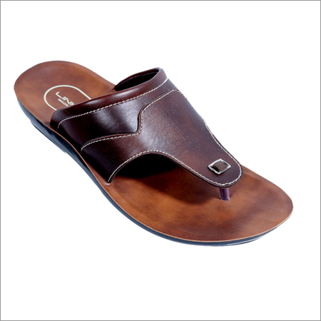 Gents Brown PU Sandals