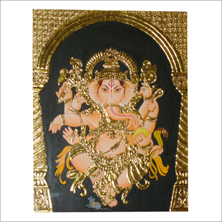 Ganesh Tanjore Murals Painting