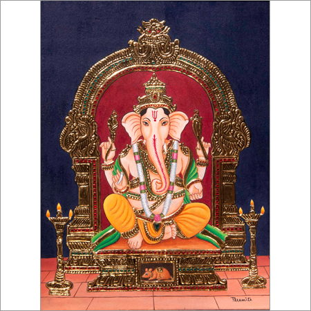 Ganesha Tanjore Painting