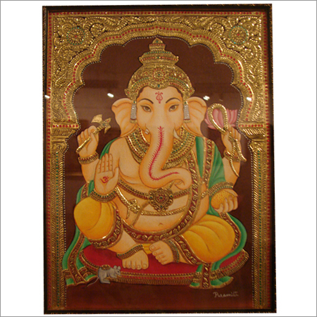 Ganesha Tanjore Painting