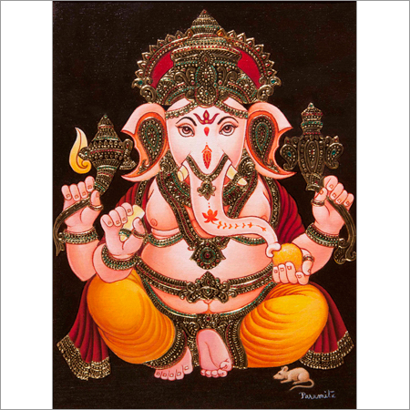 Ganesha Tanjore Painting