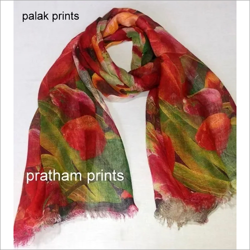 Linen Digital Scarve Linen Digital Scarve